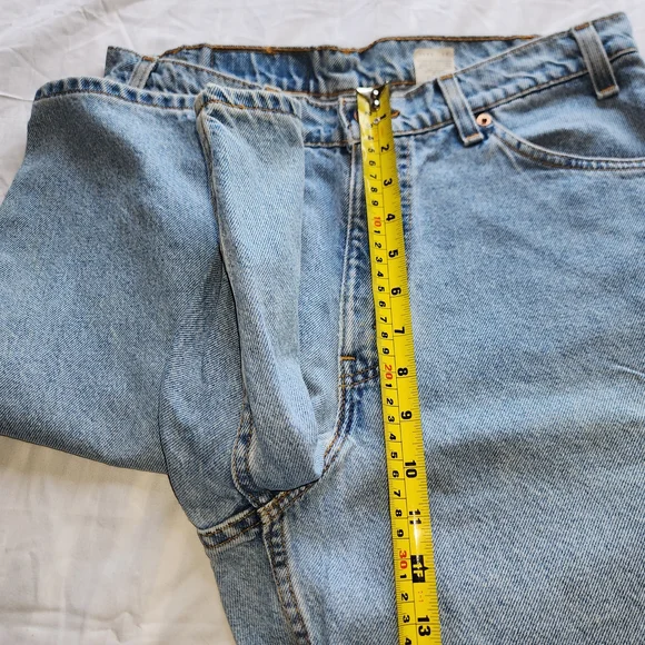 Vtg Levis 560 Jean Denim Blue Shorts Men's Orange Tab Size 32 Is Used - Picture 12 of 14